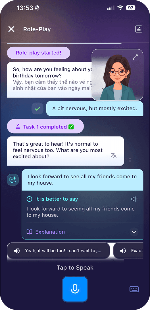 AI 영어 회화 앱 비교 분석: Duolingo Max, Speak, ELSA Speak 차이 - ELSA Speak 공식 이미지