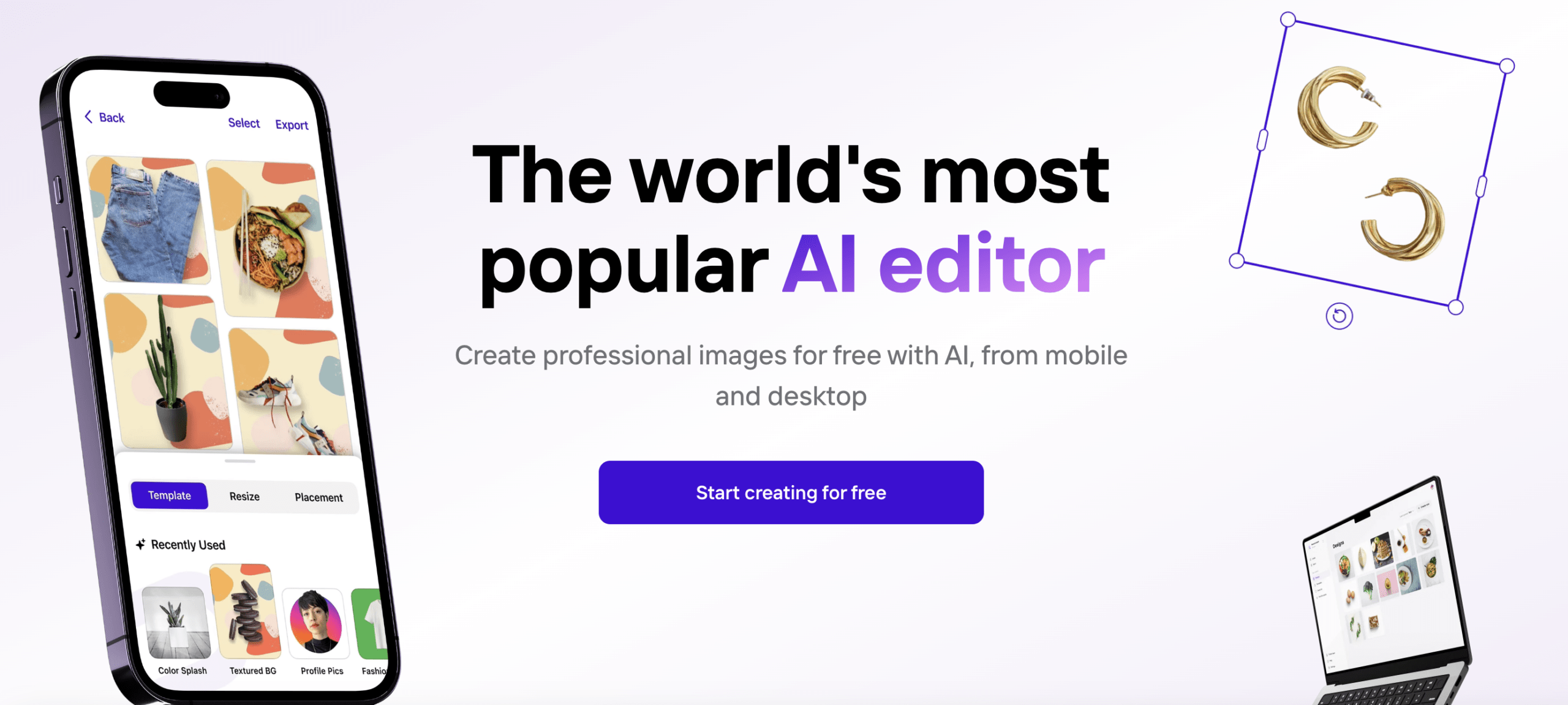 AI 제품 사진 도구 비교 분석: Photoroom, Pebblely, Flair.ai 사용 기준 - Photoroom 공식 이미지