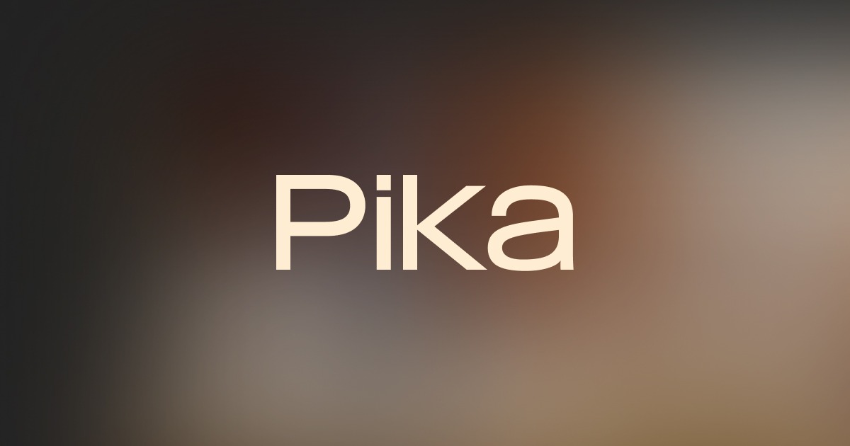 AI 영상 생성 도구 비교: Runway, Adobe Firefly, Pika를 어디에 써야 할까 - Pika 공식 이미지