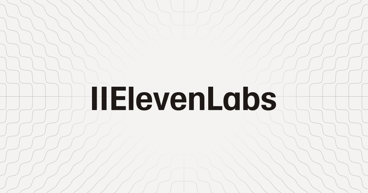 AI 음성 더빙 도구 비교 분석: ElevenLabs, Descript, Murf 장단점 - ElevenLabs 공식 이미지
