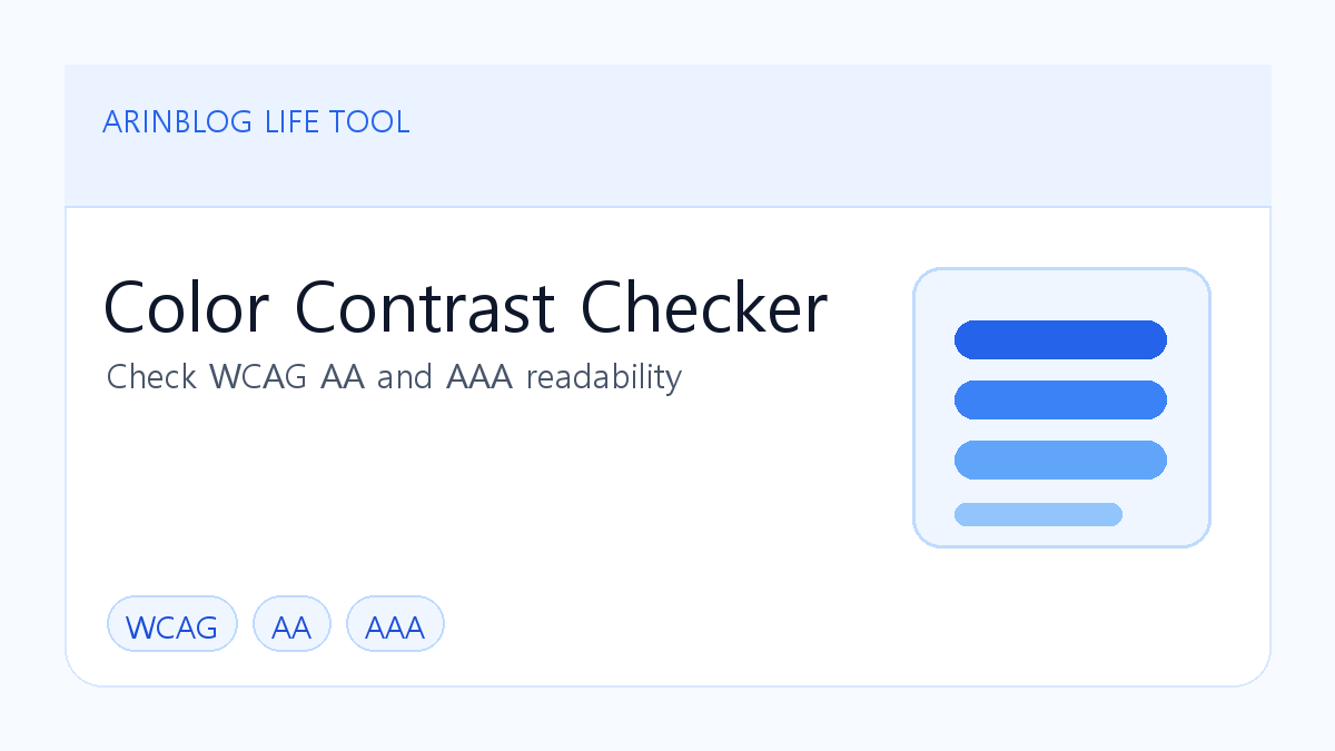 Color Contrast Checker guide image